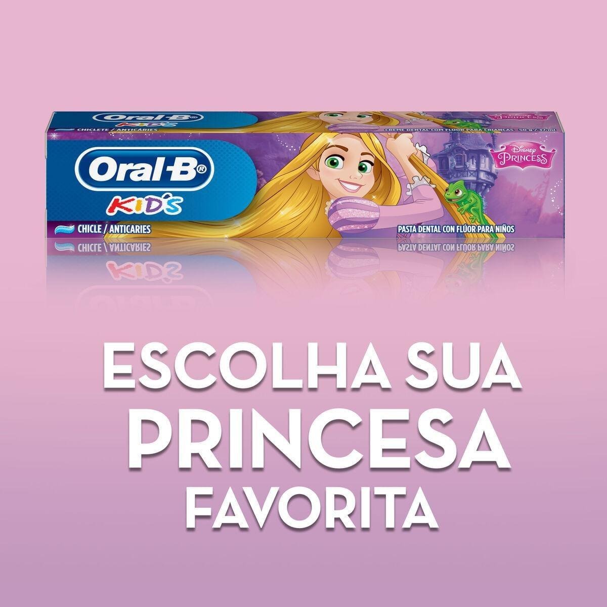 Creme Dental Infantil Oral-B Kids Disney Princesas Anticáries com Flúor 50g — imagem 4 | Drogaria Taveira