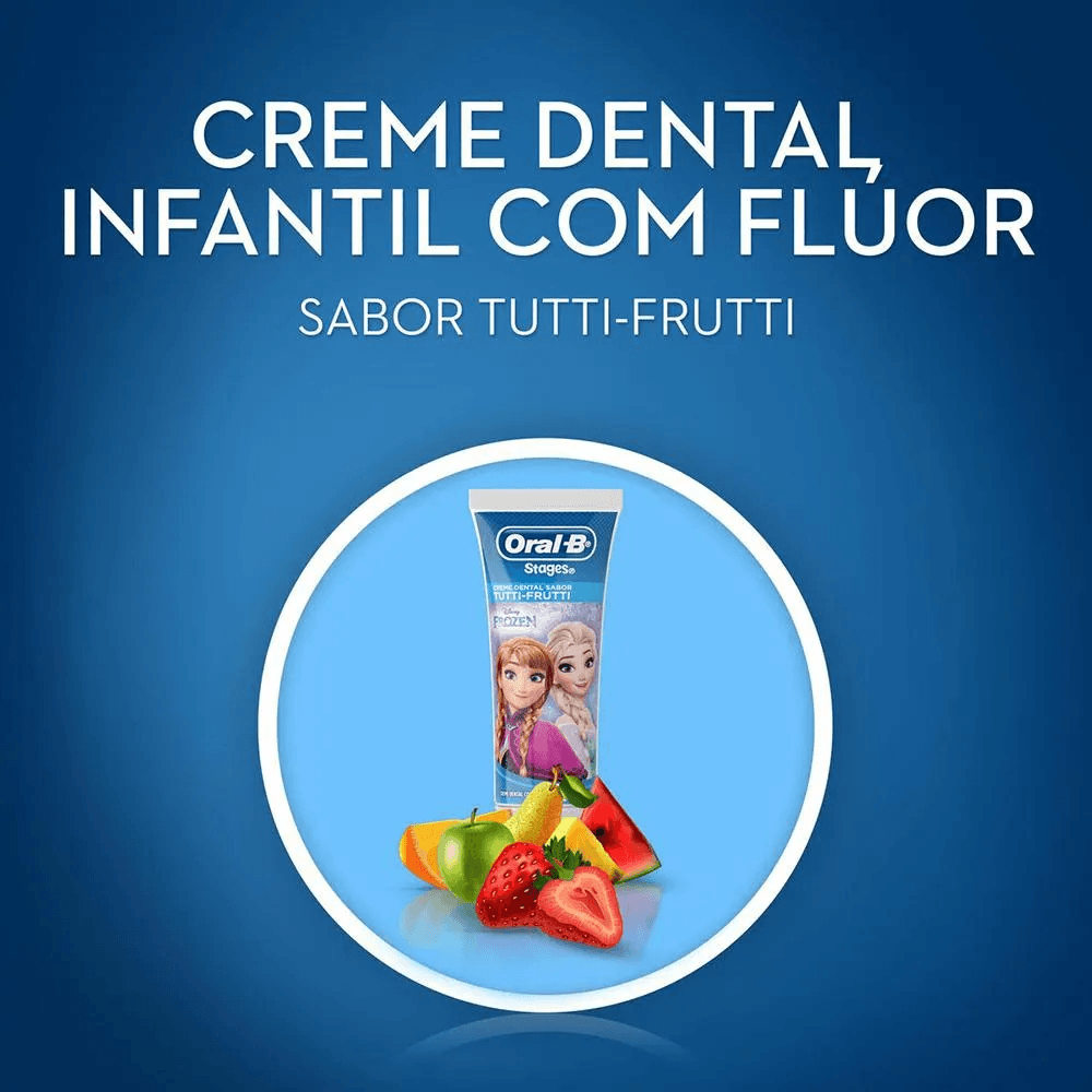 Creme Dental Infantil Oral-B Stages Frozen com Flúor 100g — imagem 2 | Drogaria Taveira
