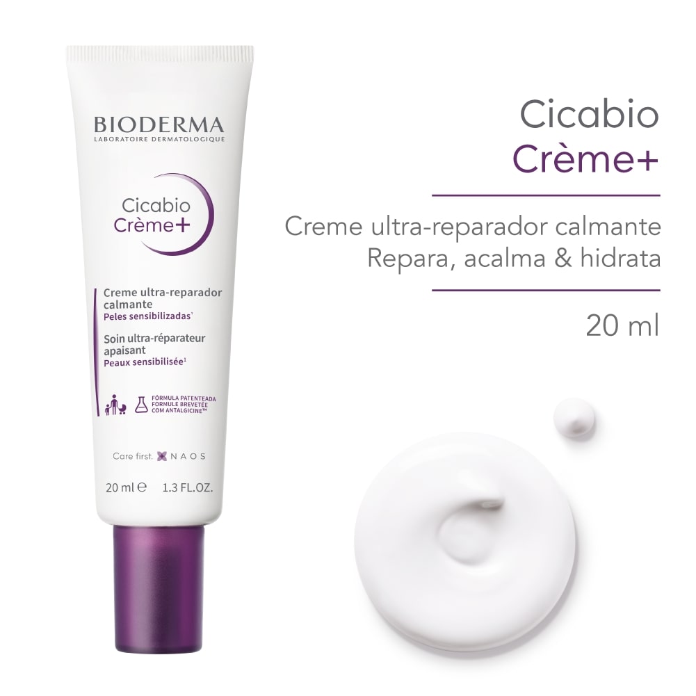 Creme Facial  Bioderma Cicabio Creme+ Ultra Reparador Calmante 20ml — imagem 2 | Drogaria Taveira