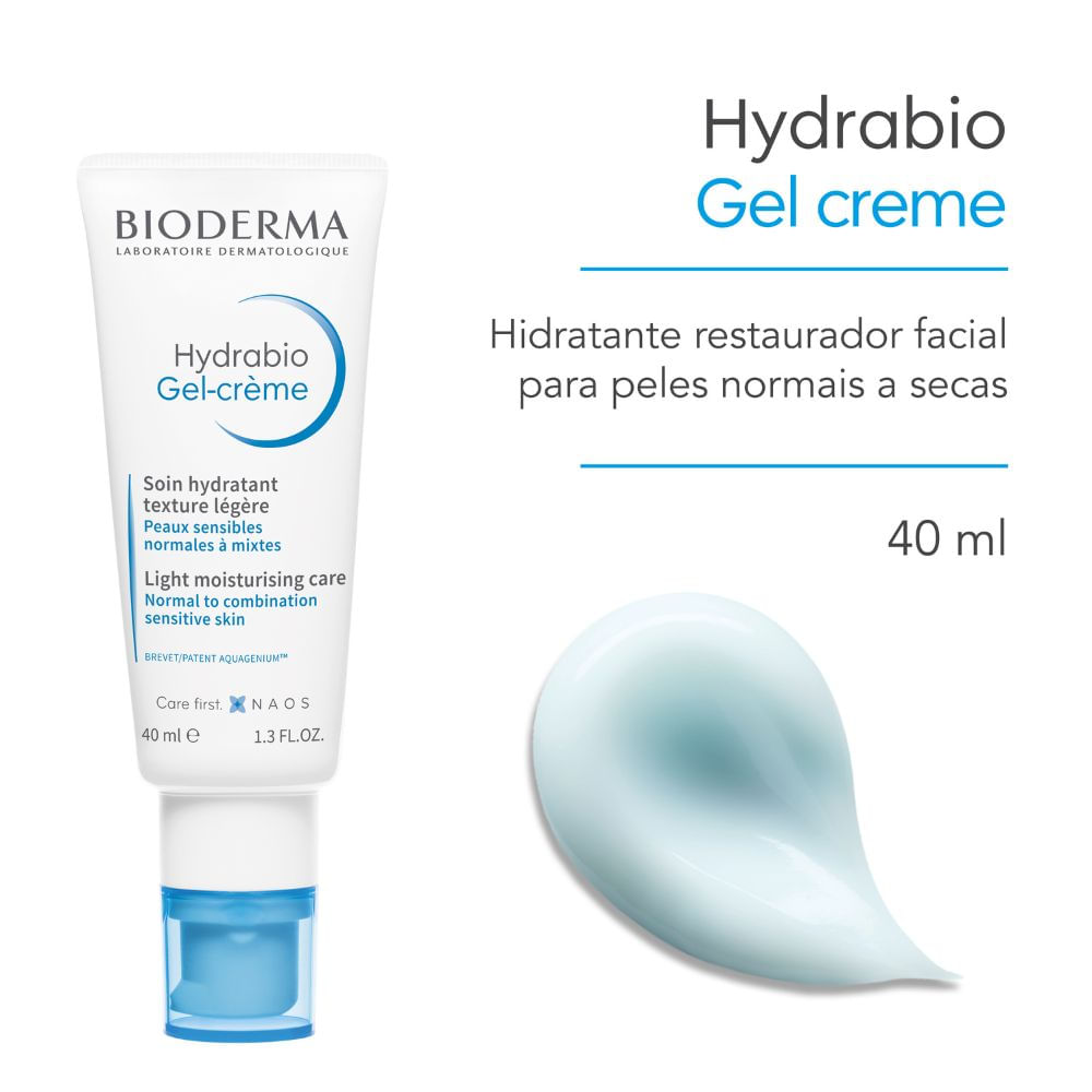 Creme Facial Bioderma Hydrabio Gel Creme Hidratante 40ml — imagem 2 | Drogaria Taveira