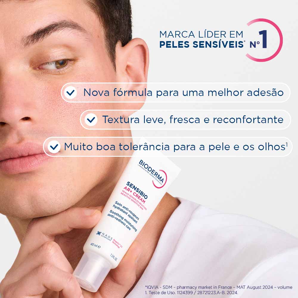 Creme Facial Bioderma Sensibio AR+ Anti Vermelhidão 40ml — imagem 3 | Drogaria Taveira