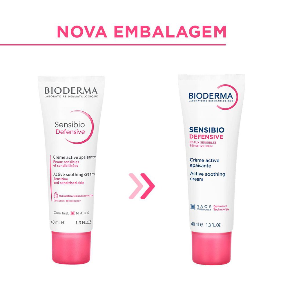 Creme Facial Bioderma Sensibio Defensive Hidratante Calmante 40ml — imagem 2 | Drogaria Taveira