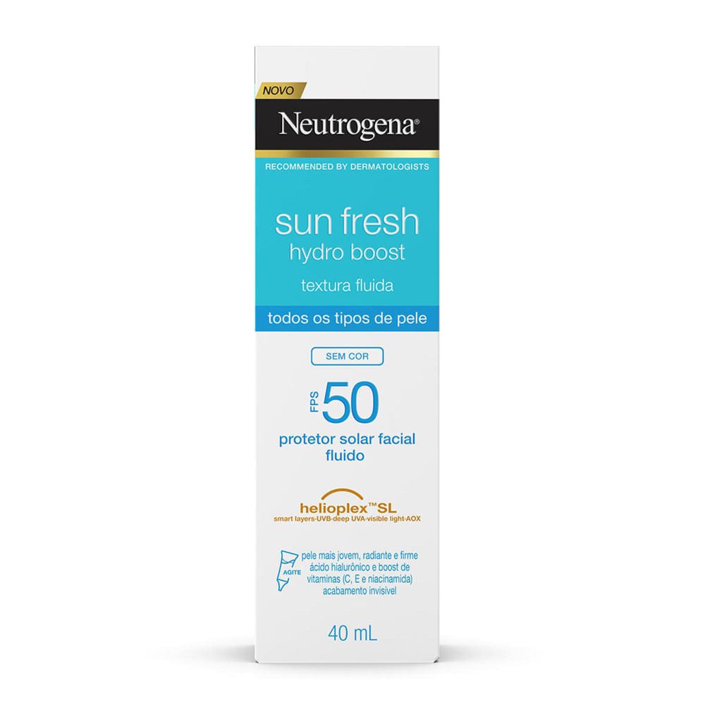 Creme Facial Neutrogena Sun Fresh® Derm Care Hydro Boost FPS 50 40ml — imagem 3 | Drogaria Taveira