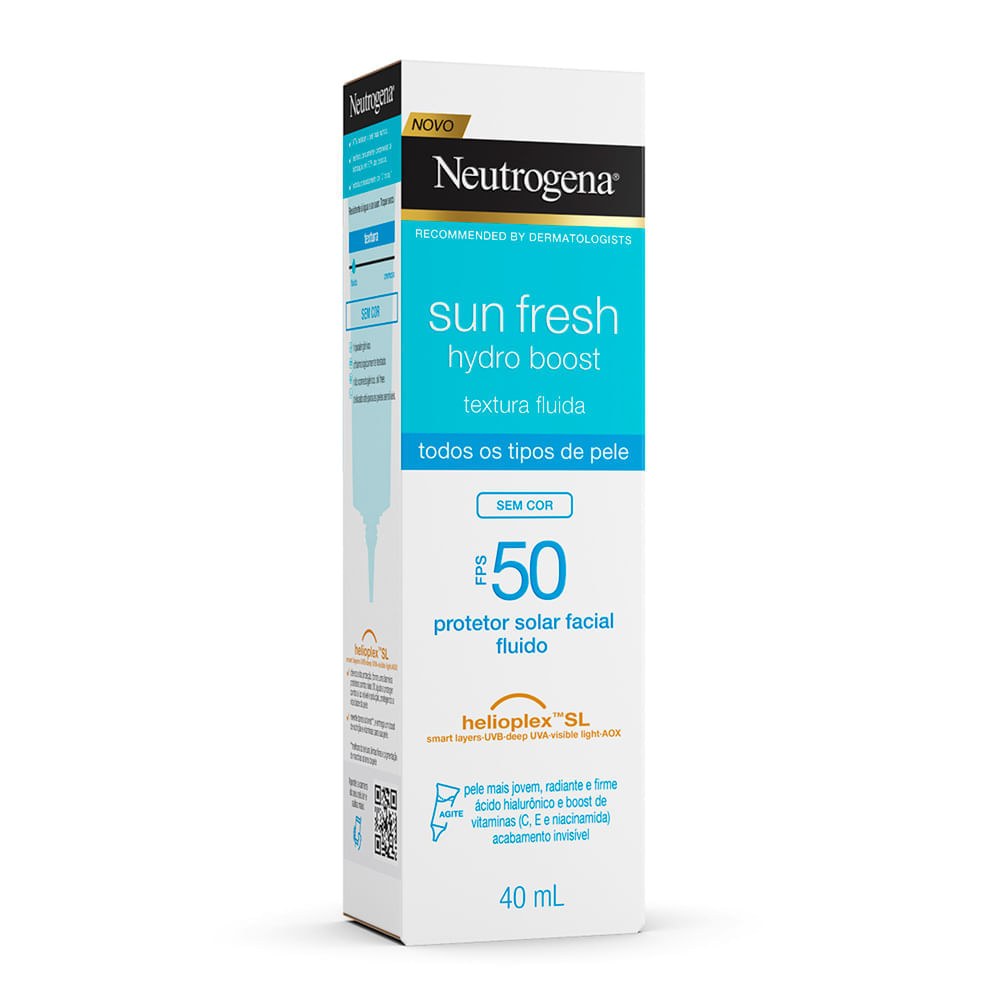 Creme Facial Neutrogena Sun Fresh® Derm Care Hydro Boost FPS 50 40ml — imagem 4 | Drogaria Taveira