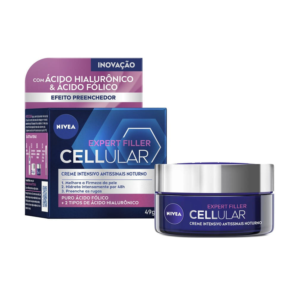 Creme Facial Nivea Cellular Expert Filler Antissinais Noturno 51g — imagem 2 | Drogaria Taveira