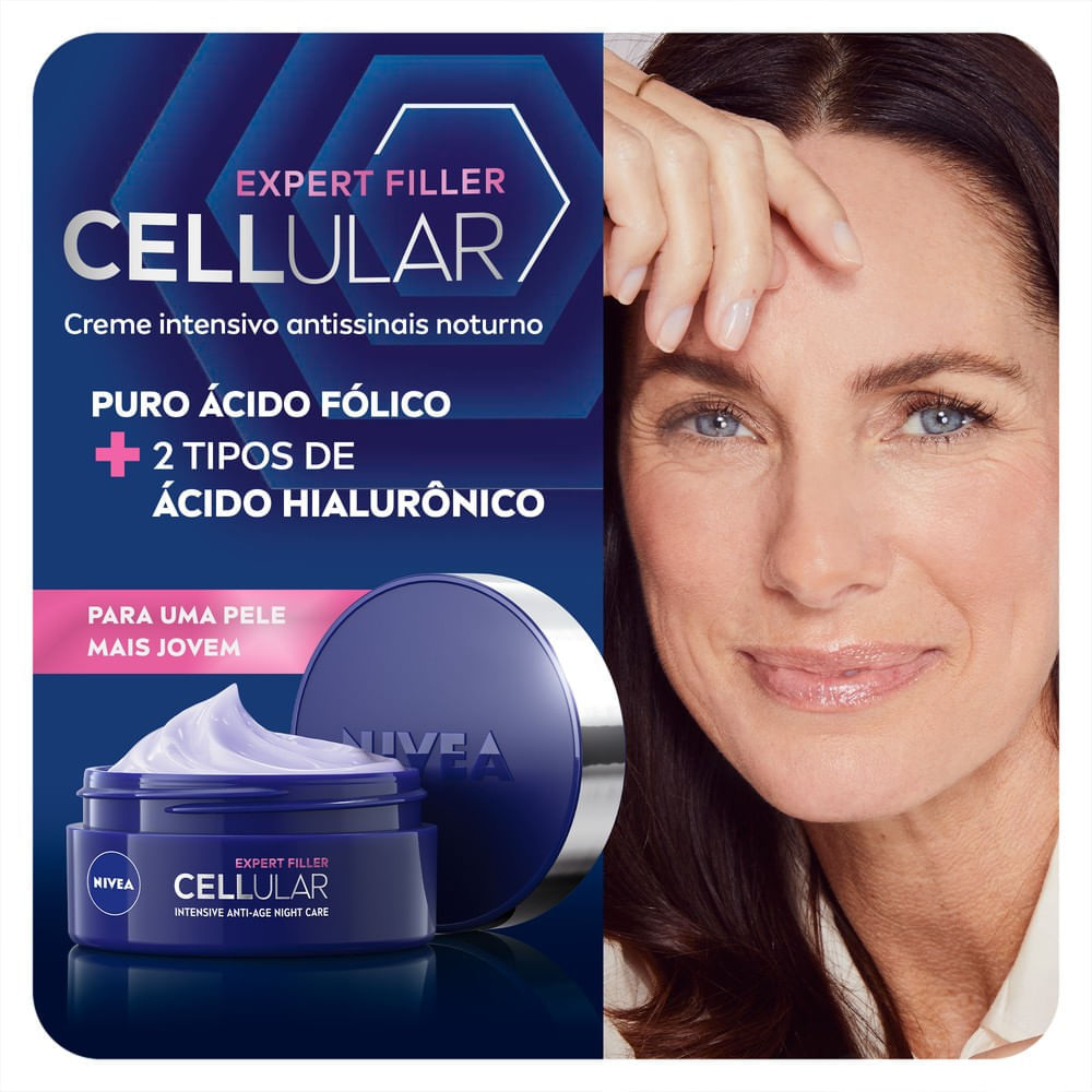 Creme Facial Nivea Cellular Expert Filler Antissinais Noturno 51g — imagem 3 | Drogaria Taveira
