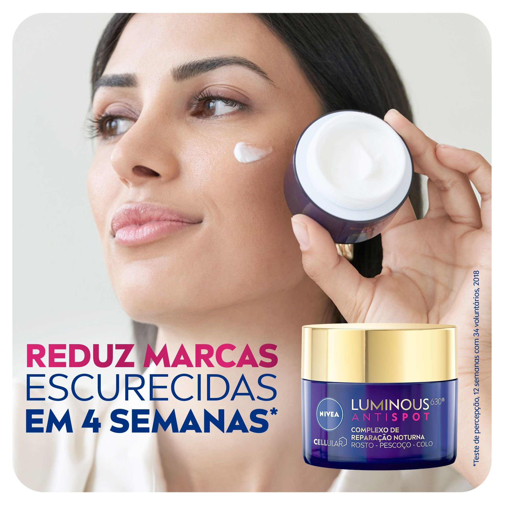 Creme Facial Nivea Luminous 630 Complexo de Reparação Noturna 50ml — imagem 2 | Drogaria Taveira
