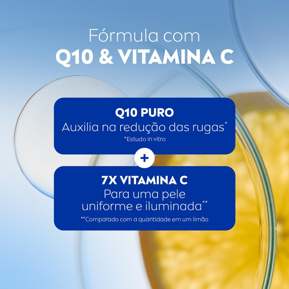 Creme Facial Nivea Q10 Energy Antissinais Noturno Vitamina C e E 50g — imagem 4 | Drogaria Taveira