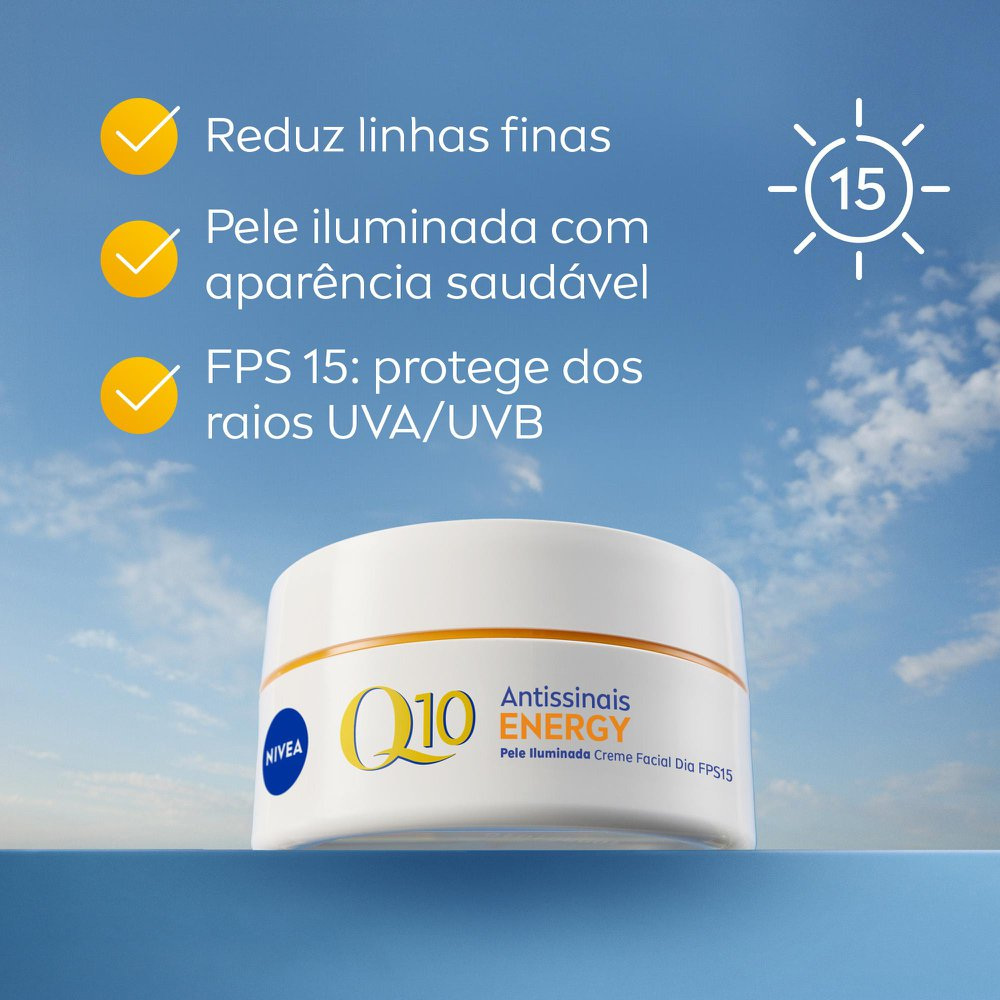 Creme Facial Nivea Q10 Plus C Antirrugas FPS 15 51g — imagem 4 | Drogaria Taveira