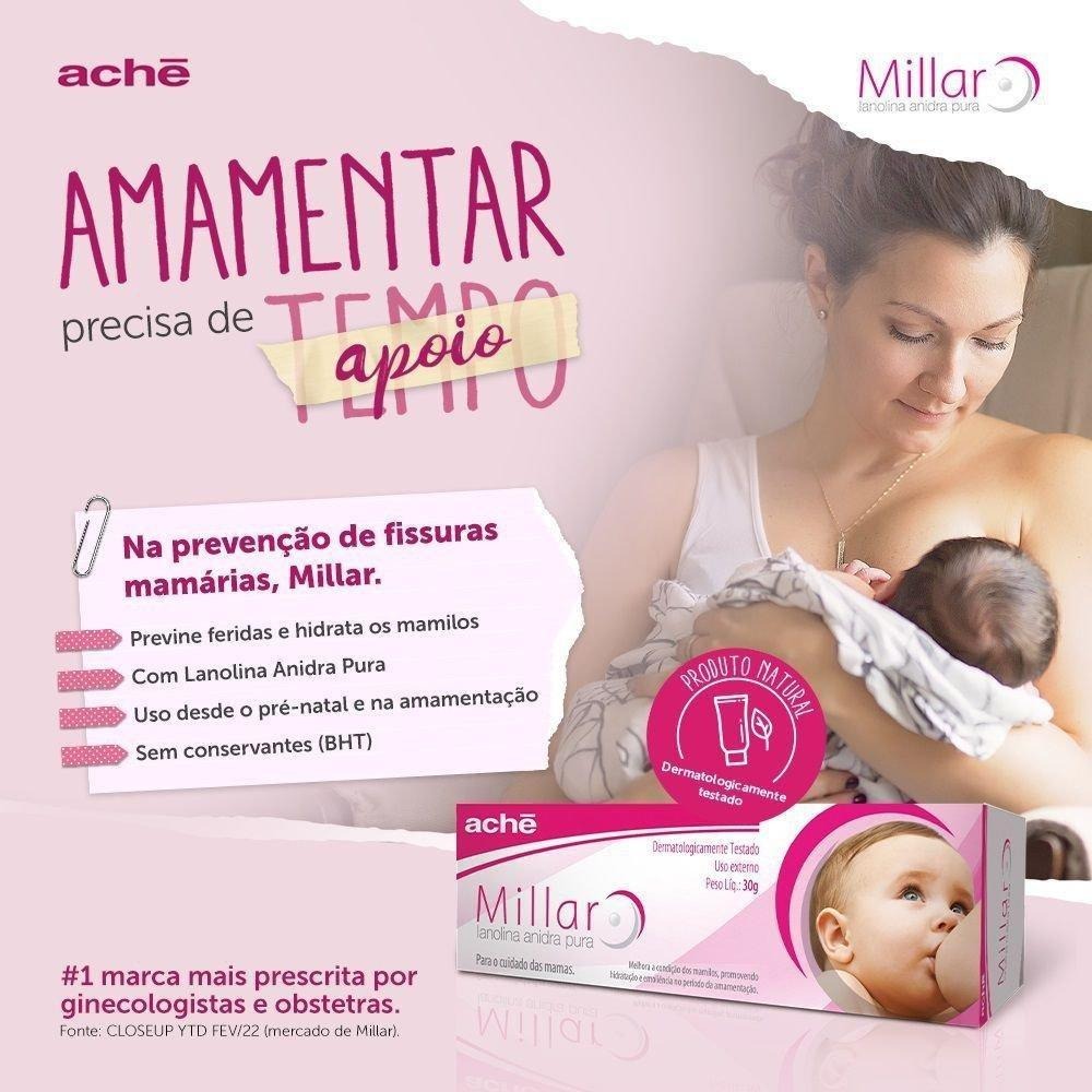 Creme Hidratante para os Seios Millar com Lanolina Pura 30g — imagem 3 | Drogaria Taveira