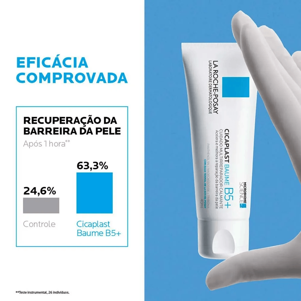 Creme La Roche-Posay Cicaplast Baume B5+ Multirreparador Calmante 40ml — imagem 3 | Drogaria Taveira
