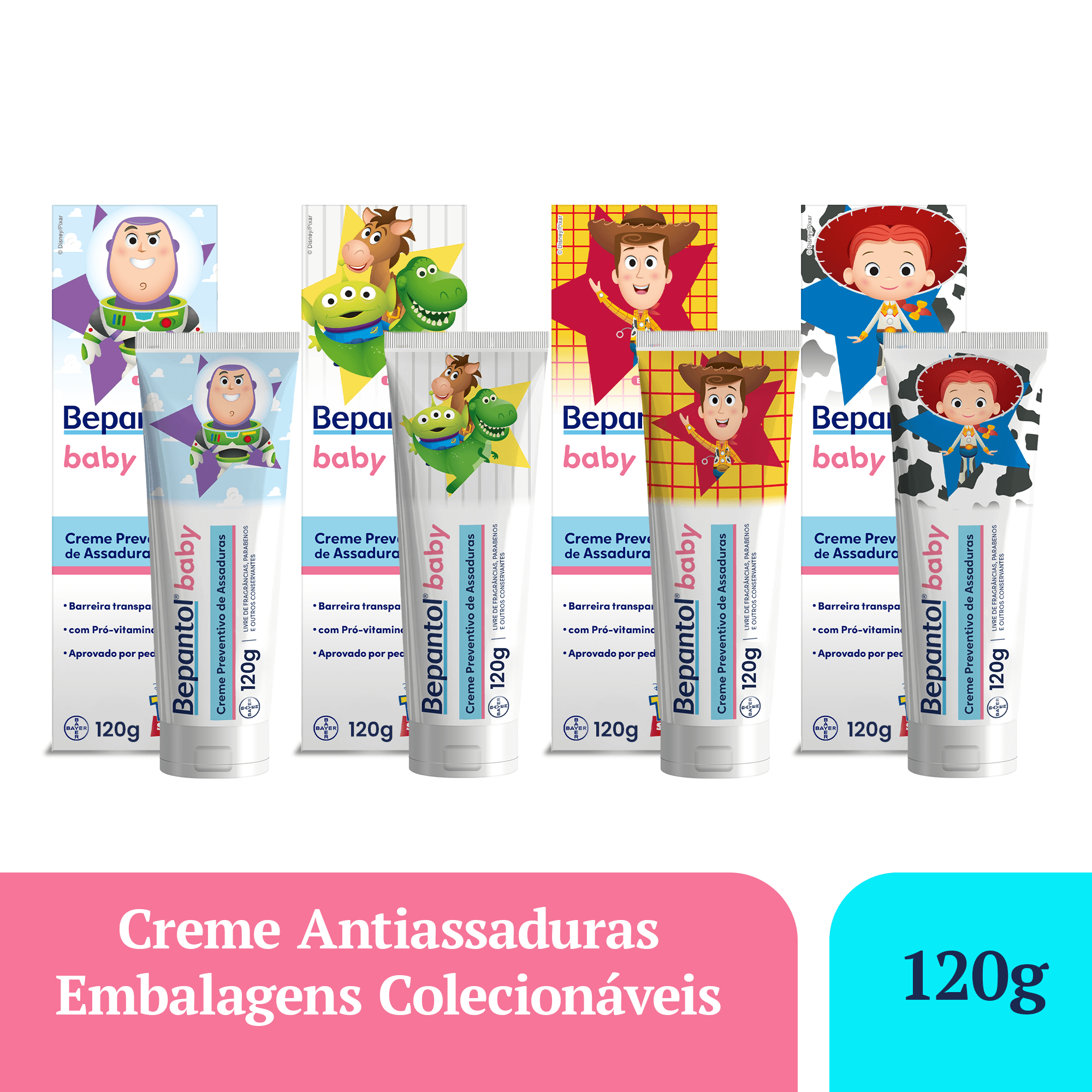Creme Para Assaduras Bepantol Baby Disney Toy Story 120g — imagem 2 | Drogaria Taveira