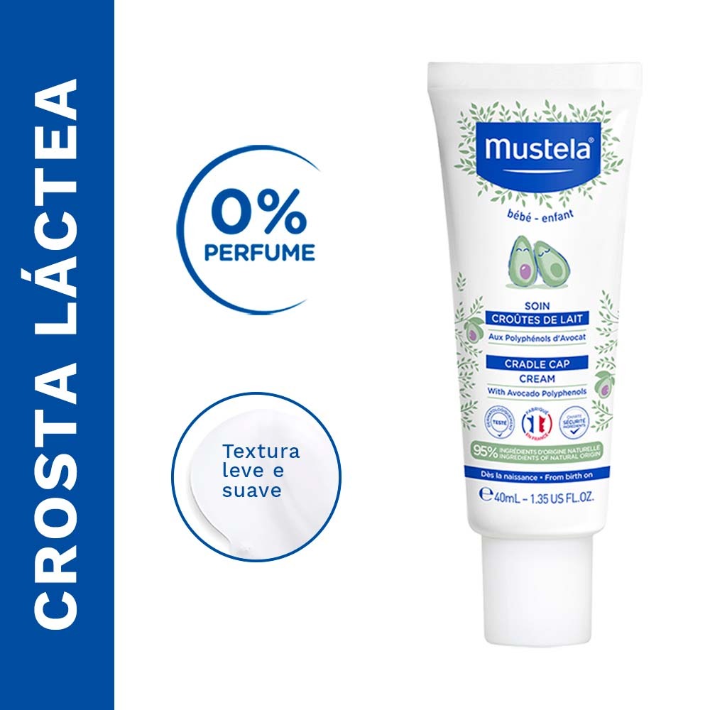 Creme para Crosta Láctea Mustela Stelaker Bebê Hipoalergênico 40ml — imagem 4 | Drogaria Taveira