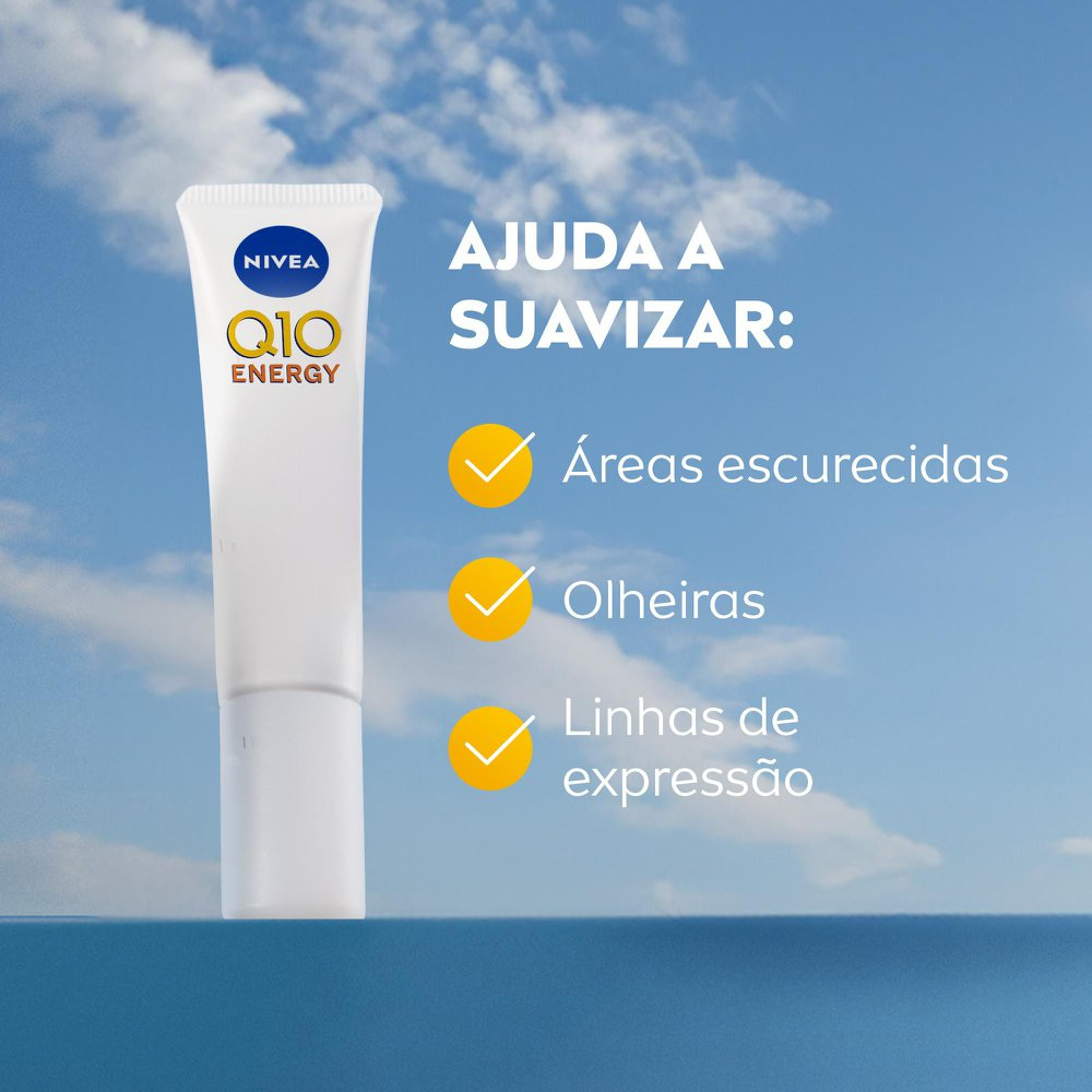Creme para o Contorno dos Olhos Nivea Q10 Energy Antissinais 15g — imagem 3 | Drogaria Taveira