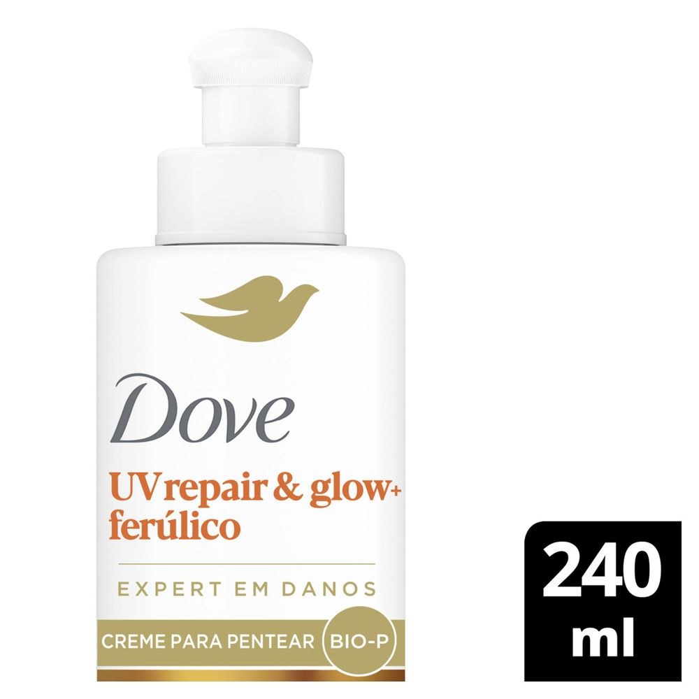 Creme Para Pentear Dove Uv Repair & Glow + Ferúlico 240ml — imagem 2 | Drogaria Taveira