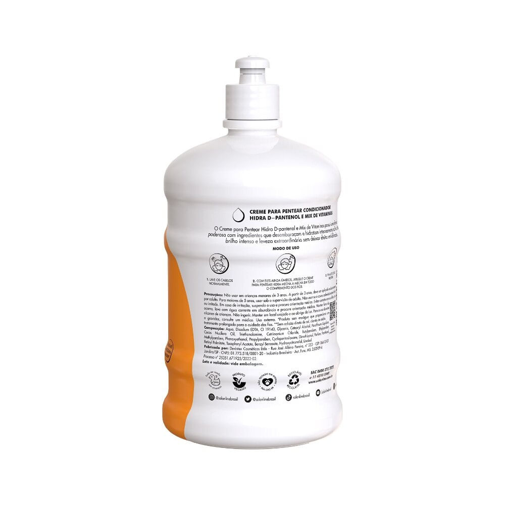 Creme para Pentear Hidra Hidratação Intensa Salon Line 1 Litro — imagem 2 | Drogaria Taveira