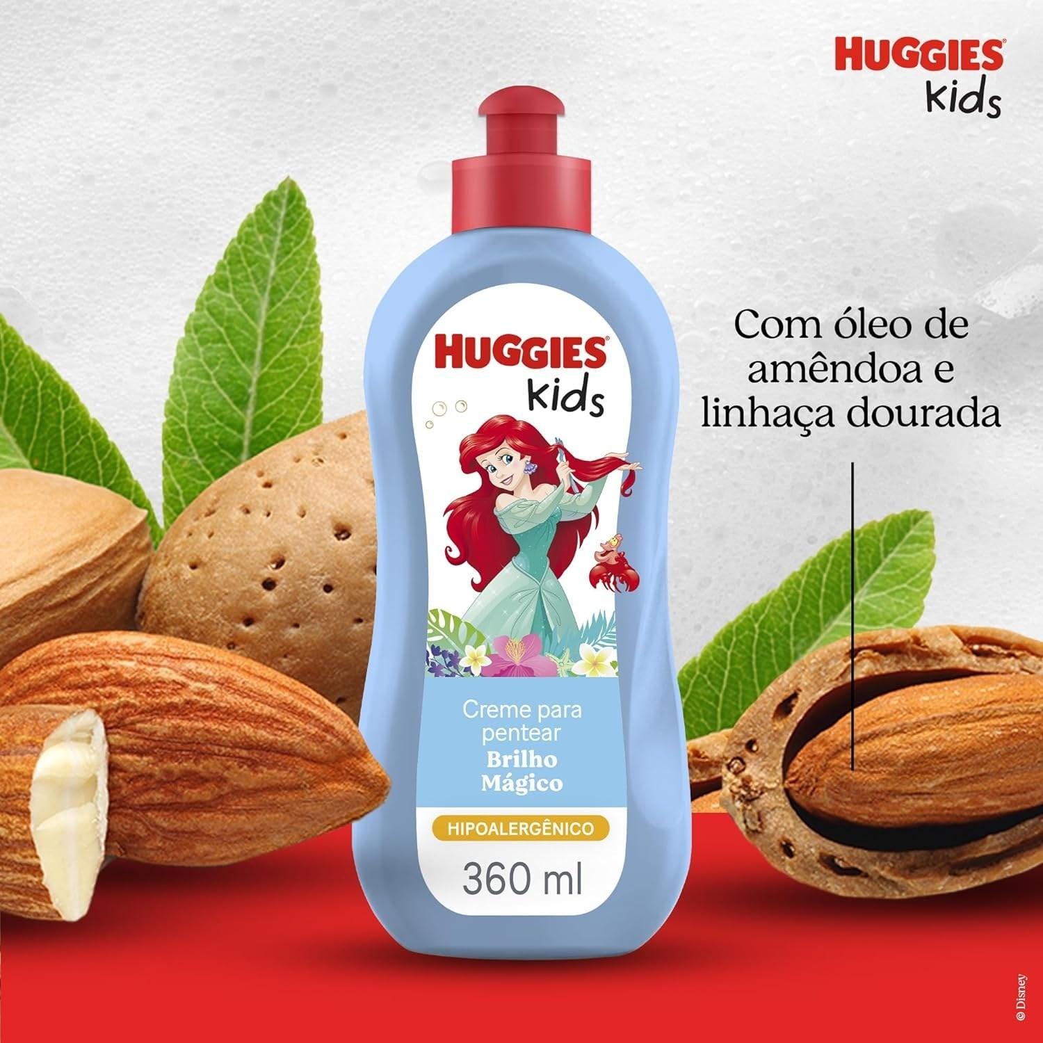 Creme para Pentear Infantil Huggies Kids Brilho Mágico 360ml — imagem 3 | Drogaria Taveira