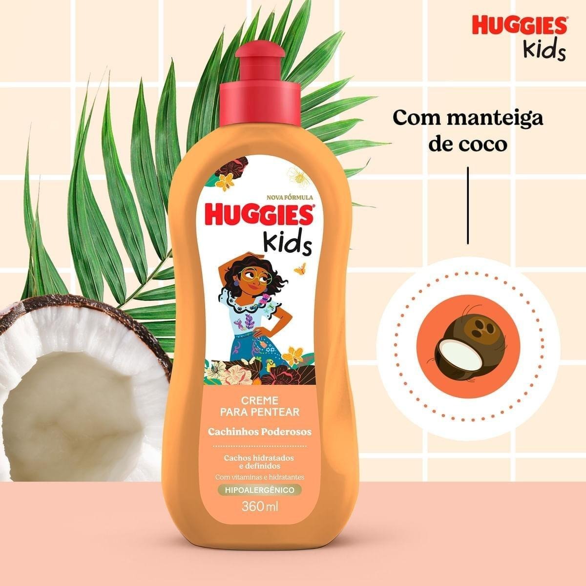 Creme para Pentear Infantil Huggies Kids Cachinhos Poderosos 360ml — imagem 4 | Drogaria Taveira