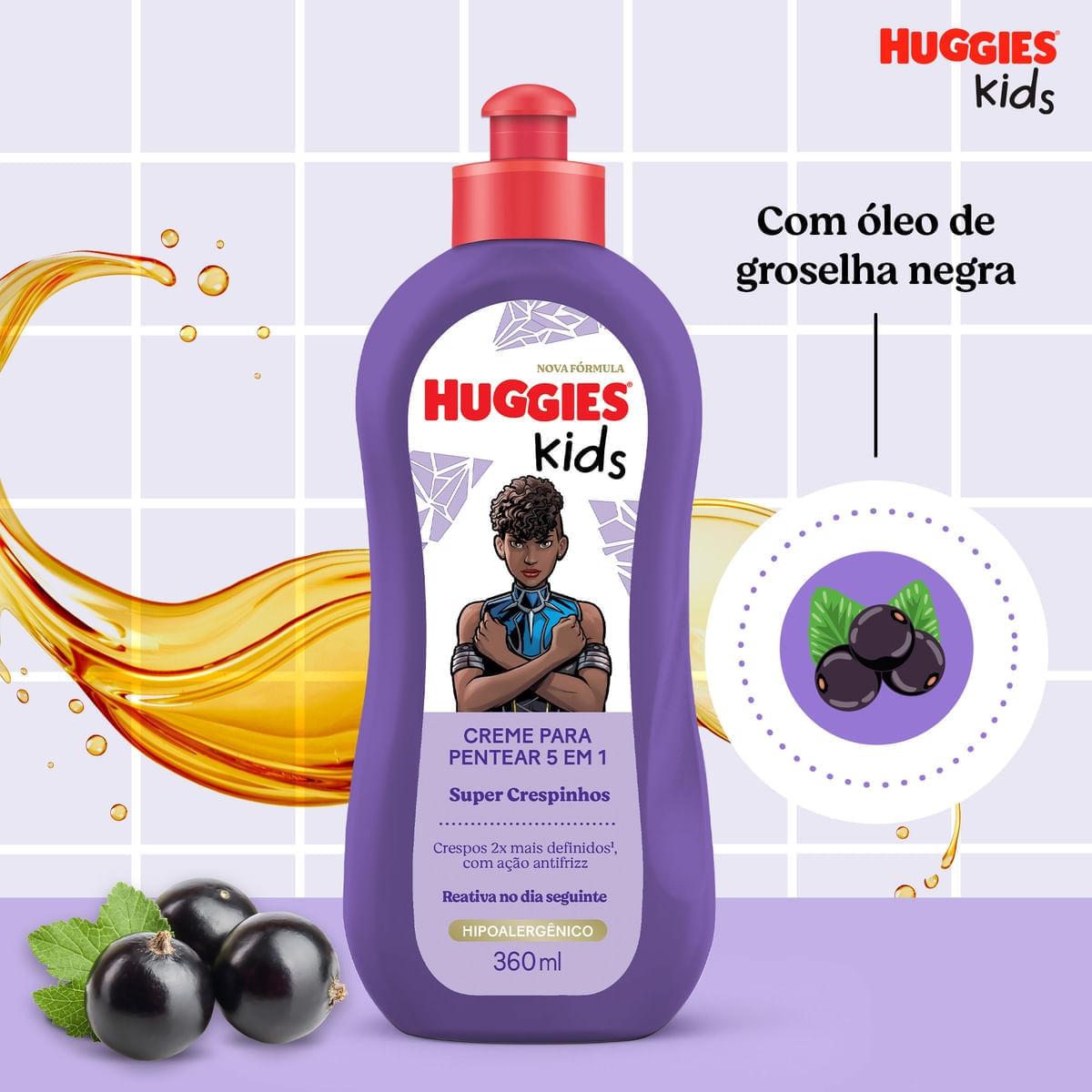 Creme para Pentear Infantil Huggies Kids Super Crespinhos 360ml — imagem 4 | Drogaria Taveira