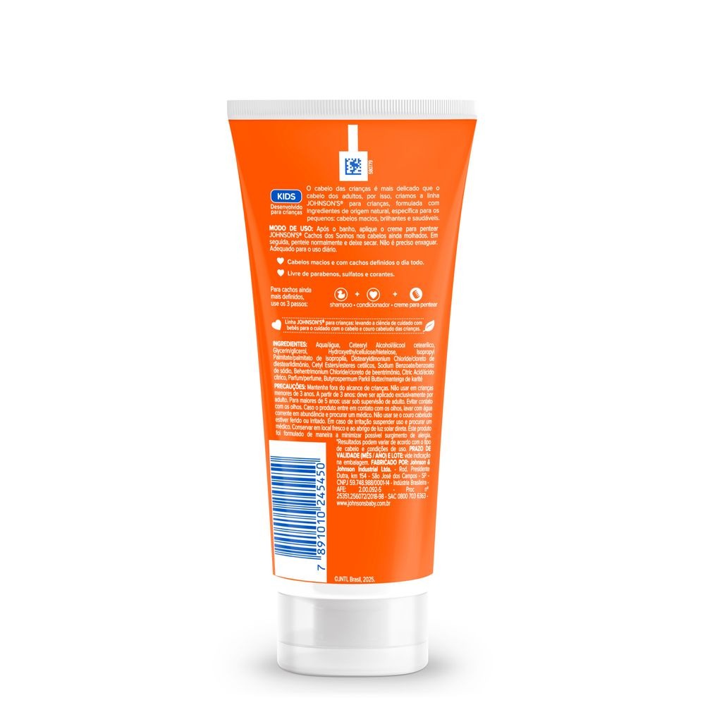 Creme para Pentear Infantil Johnson's Baby Cachos dos Sonhos 200ml — imagem 4 | Drogaria Taveira