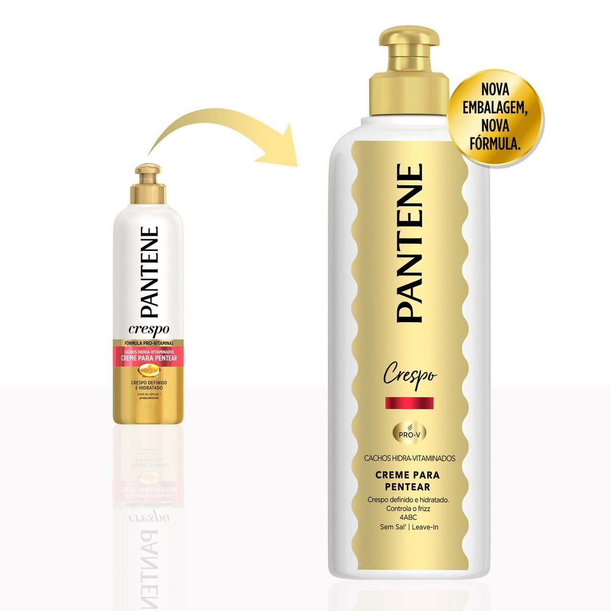 Creme Para Pentear Pantene Cachos Hidra-vitaminados Crespos 240g — imagem 4 | Drogaria Taveira