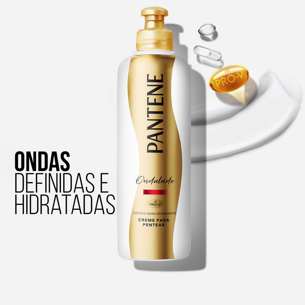 Creme Para pentear pantene cachos Hidra-Vitaminados Ondulados 240g — imagem 2 | Drogaria Taveira