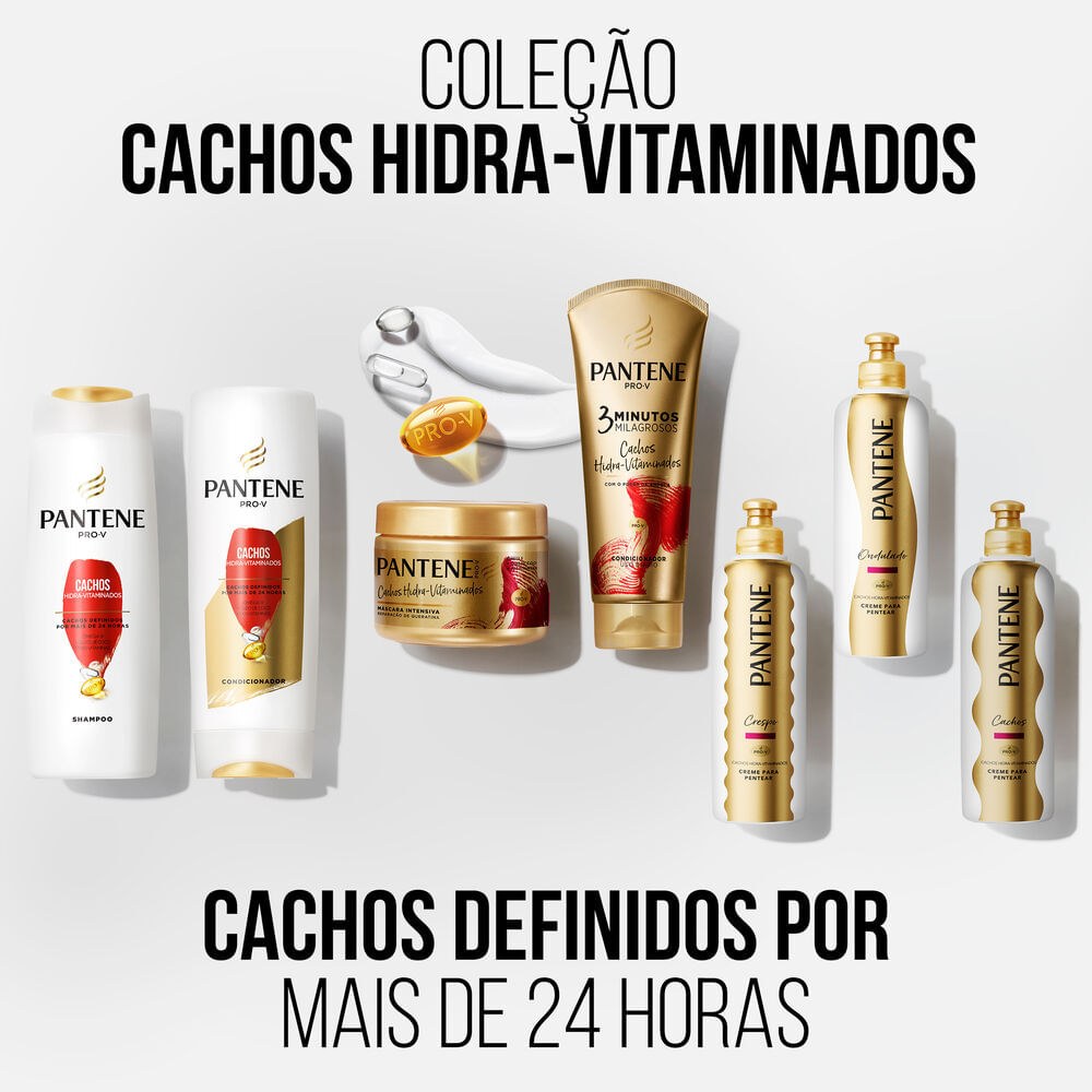 Creme Para pentear pantene cachos Hidra-Vitaminados Ondulados 240g — imagem 3 | Drogaria Taveira