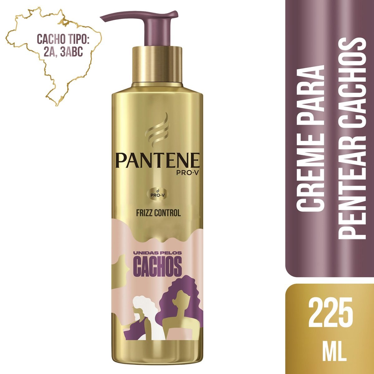 Creme Para Pentear Pantene Unidas Pelos Cachos 225ml — imagem 2 | Drogaria Taveira