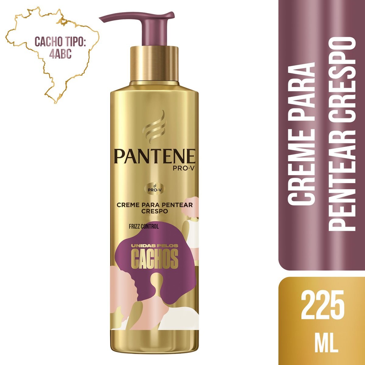 Creme Para Pentear Pantene Unidas Pelos Cachos Crespos 225ml — imagem 2 | Drogaria Taveira