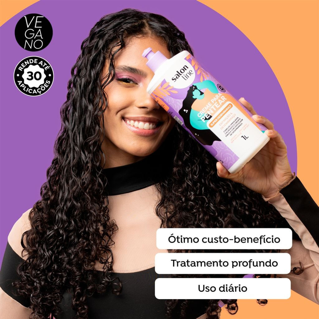 Creme Para Pentear Salon Line Super Desembaraço 1L — imagem 4 | Drogaria Taveira