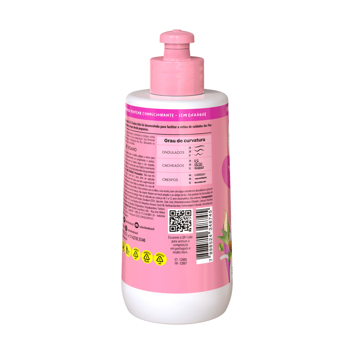 Creme Pentear  Salon Sos Kids 300ml — imagem 2 | Drogaria Taveira