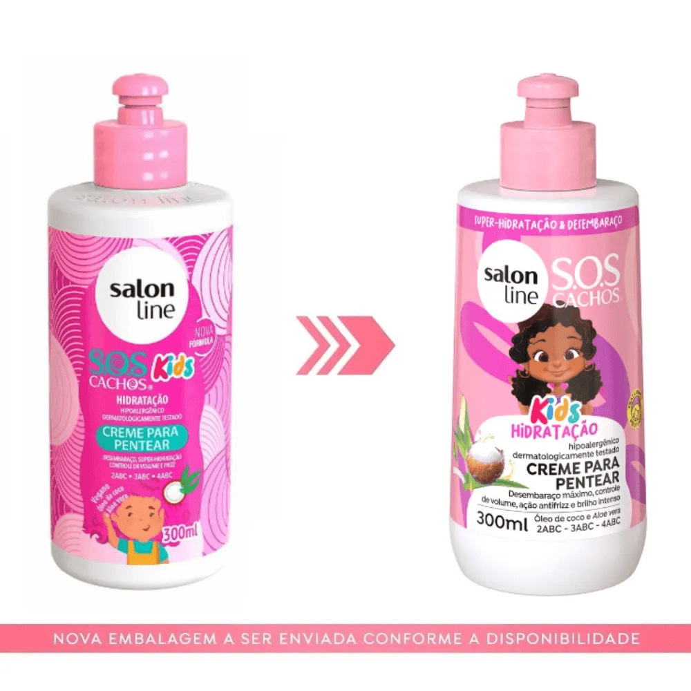 Creme Pentear  Salon Sos Kids 300ml — imagem 3 | Drogaria Taveira