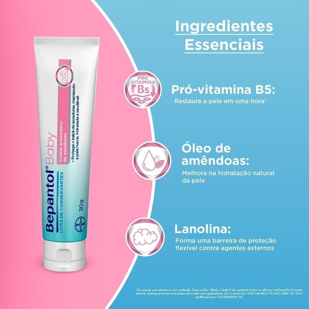 Kit Pomada para Assadura Bepantol Baby 30g 3 Unidades Leve 3 Pague 2 — imagem 3 | Drogaria Taveira