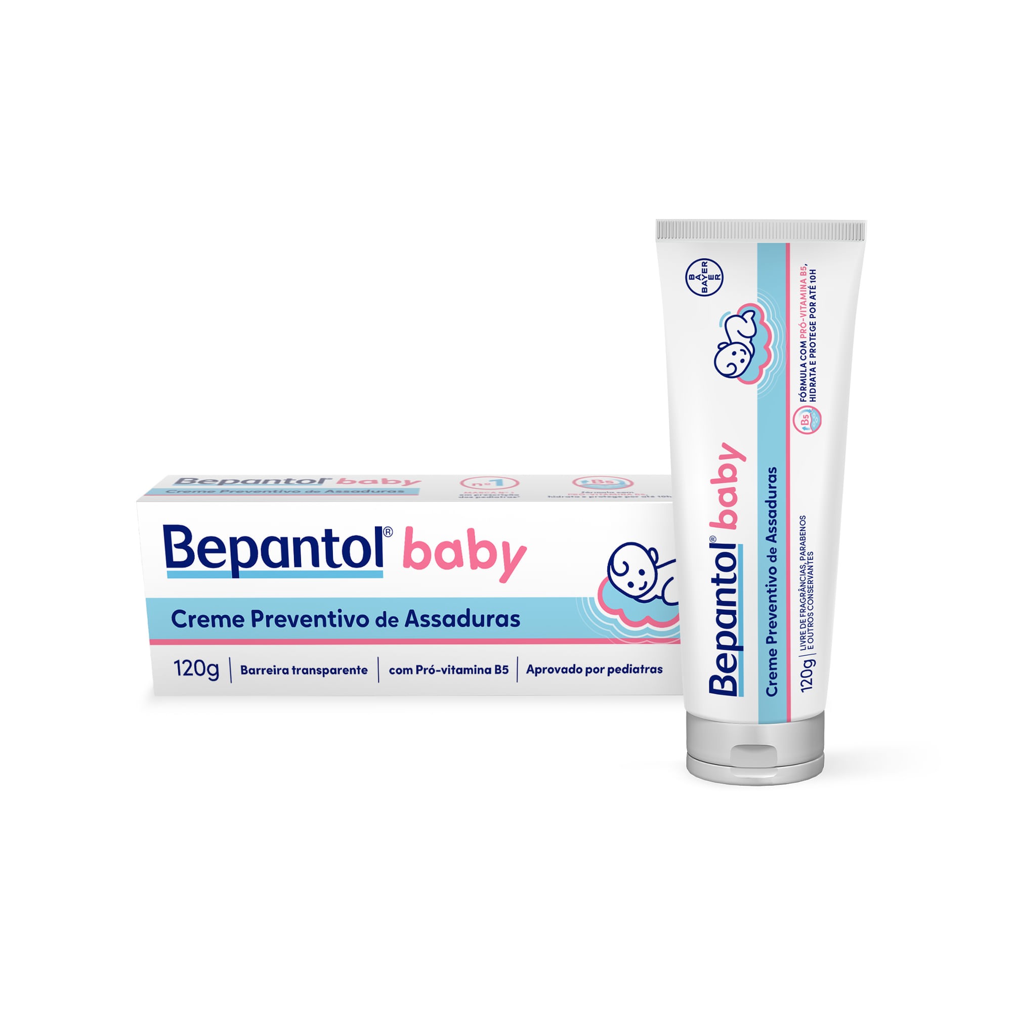 Creme Preventivo de Assaduras a Bepantol Baby com Pró-Vitamina B5 Hipoalergênico Recém-Nascido 120g — imagem 2 | Drogaria Taveira