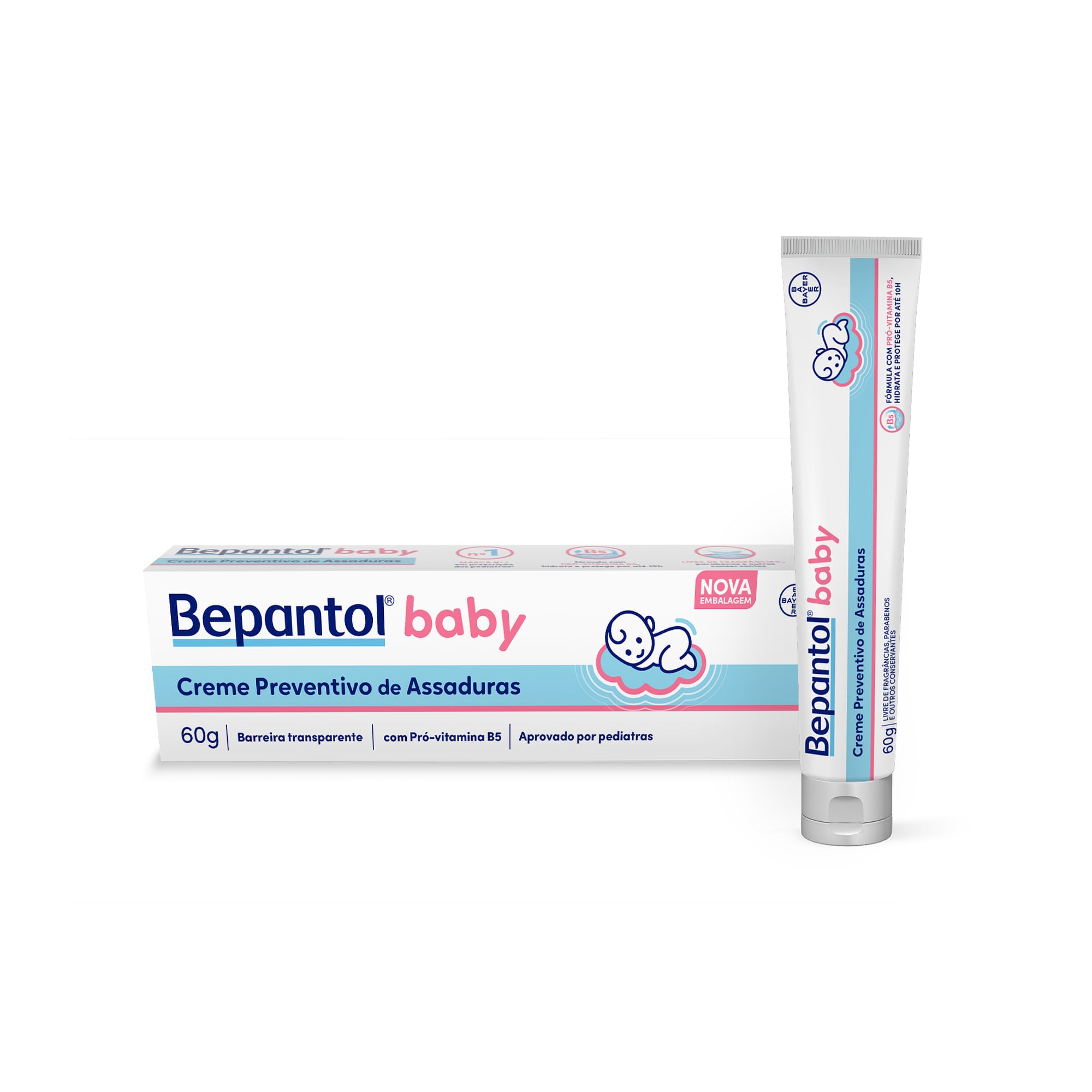 Creme Preventivo de Assaduras Bepantol Baby com Pró-Vitamina B5 60g — imagem 2 | Drogaria Taveira