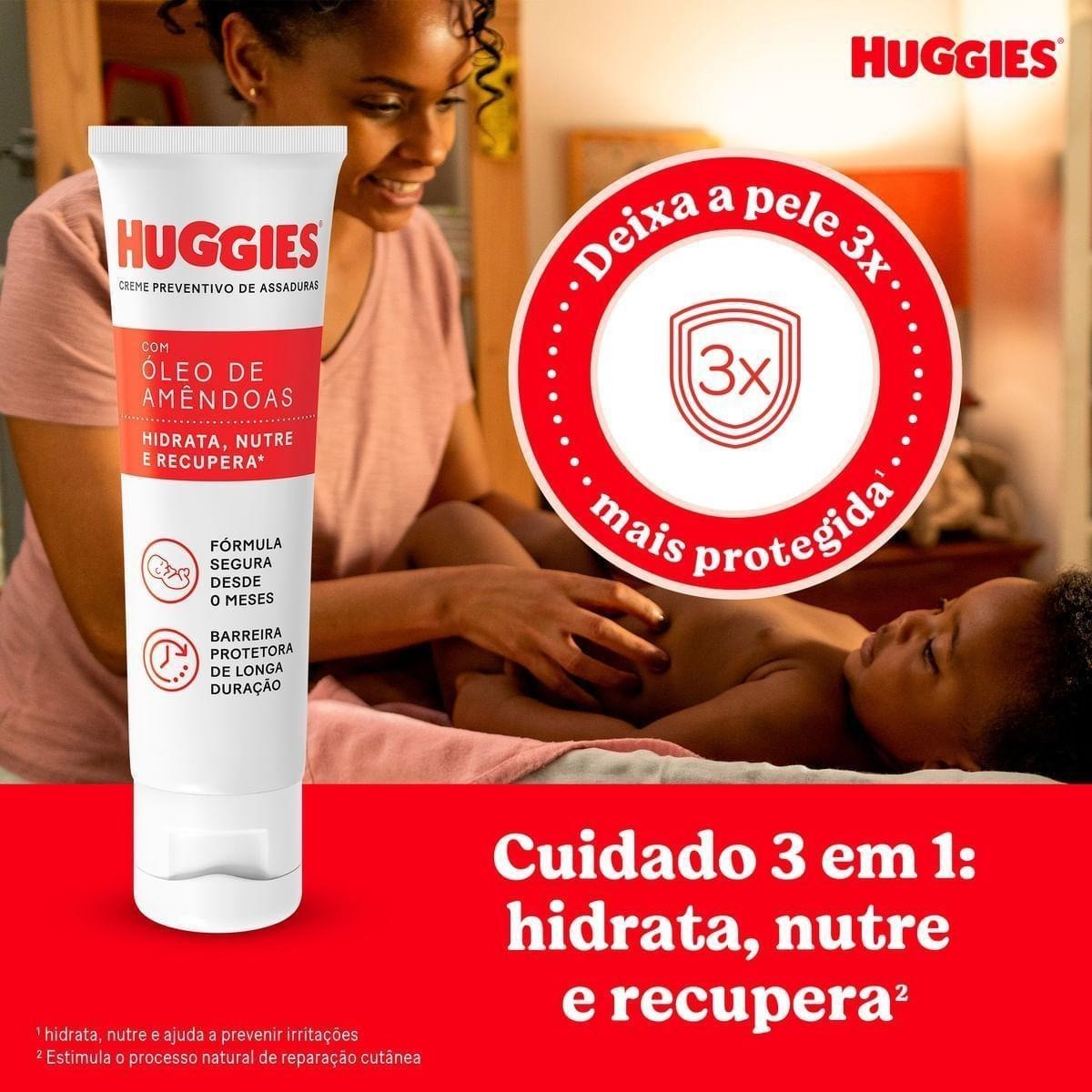 Creme Preventivo de Assaduras Huggies Pele Protegida 30g — imagem 4 | Drogaria Taveira
