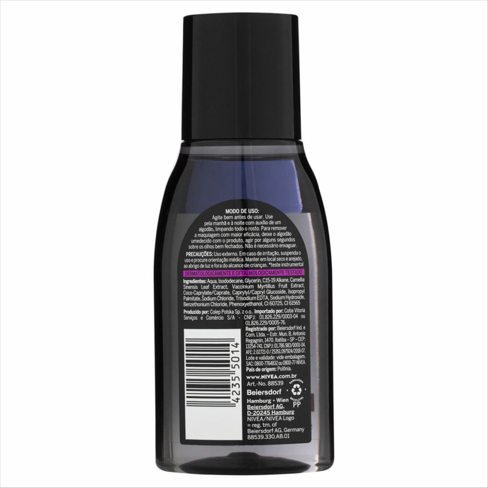 Demaquilante  Nivea  agua Micelar  expert 125ml — imagem 4 | Drogaria Taveira