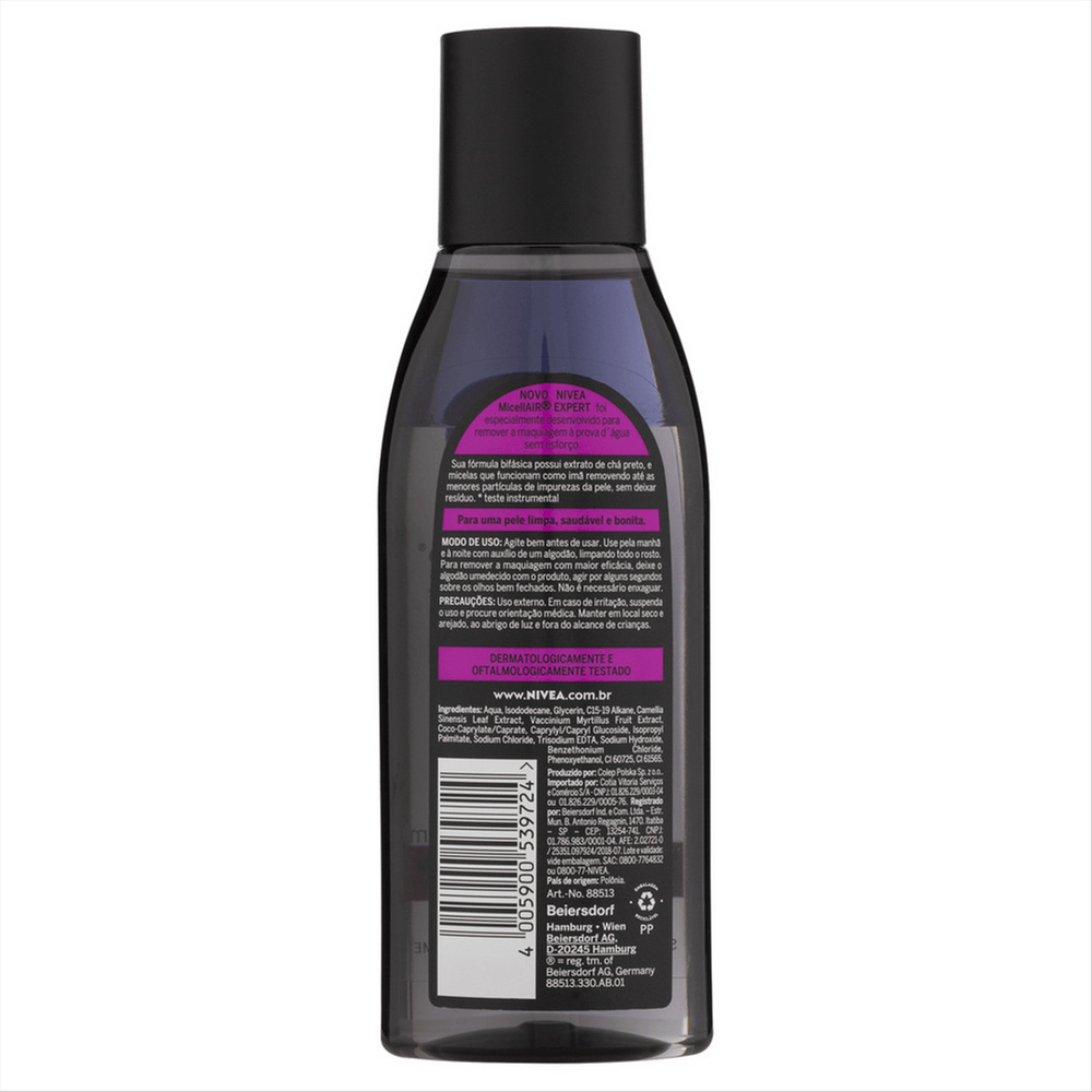 Demaquilante  Nivea  agua Micelar  expert 200ml — imagem 4 | Drogaria Taveira