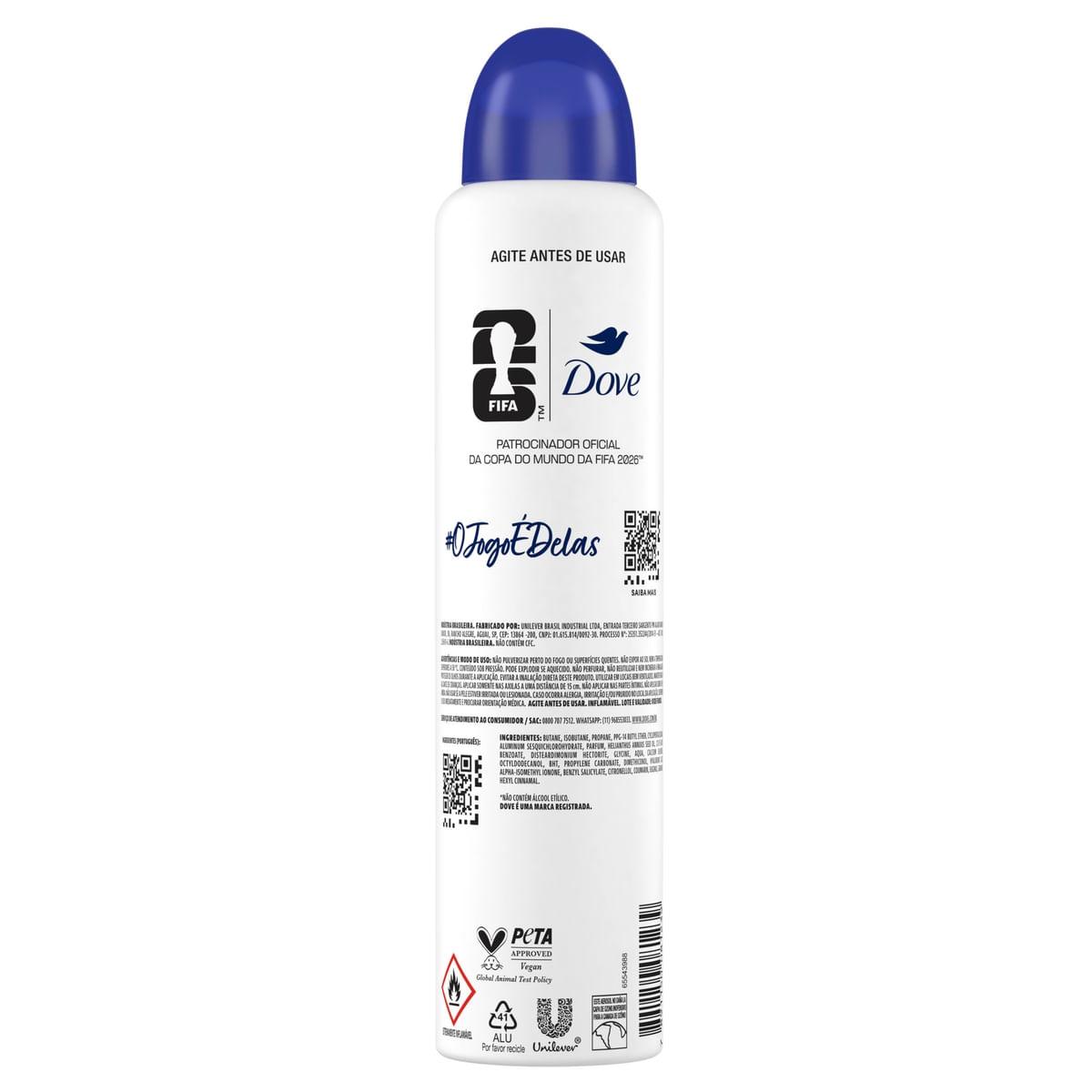 Desodorante Antitranspirante Dove Original 72h Aerossol 250ml — imagem 3 | Drogaria Taveira