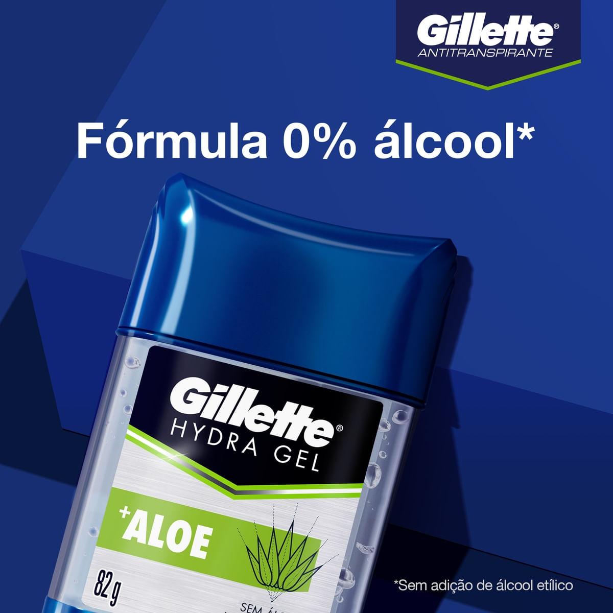 Desodorante Antitranspirante Gillette Hydra Gel +Aloe Gel Stick 82g — imagem 3 | Drogaria Taveira