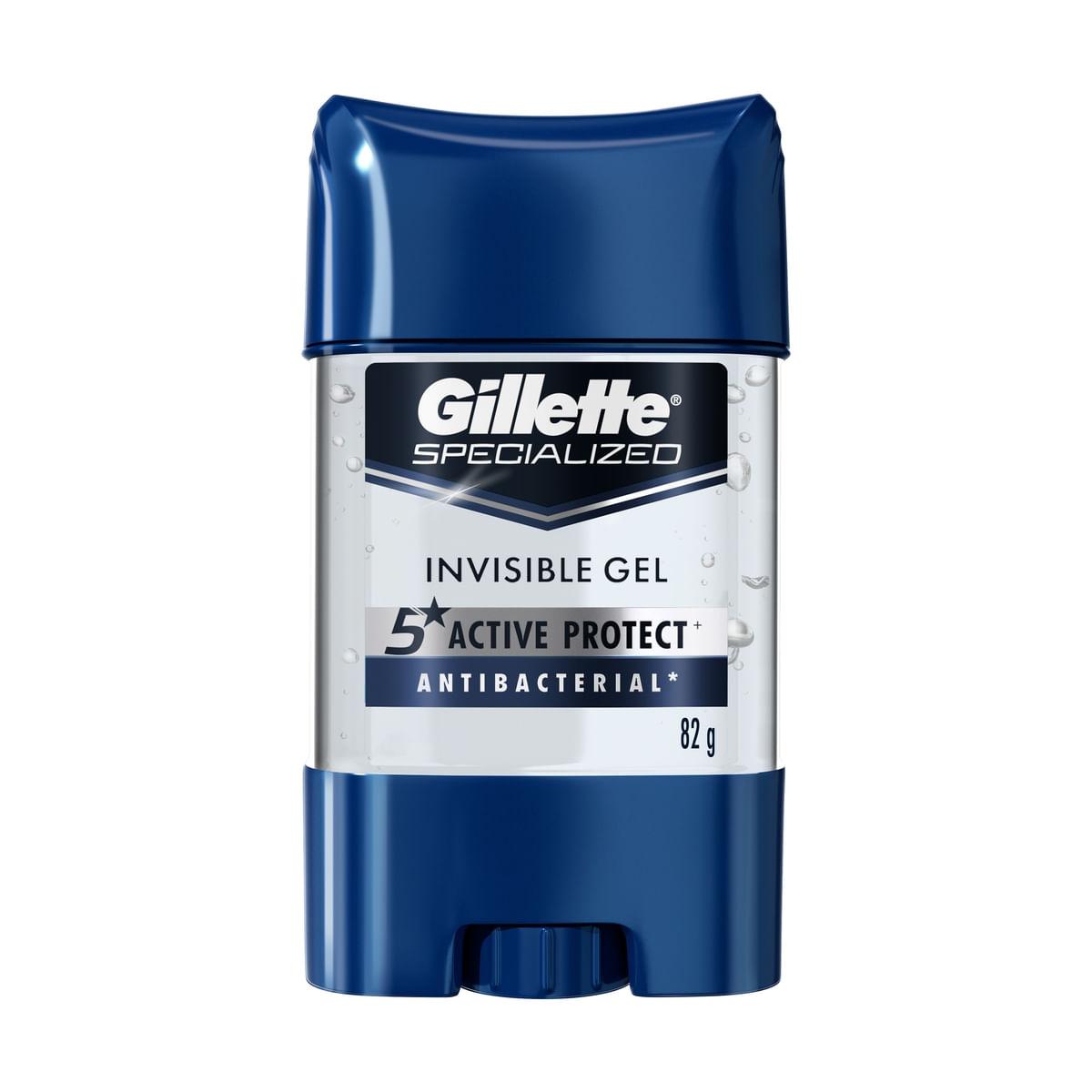 Desodorante Antitranspirante Gillette Specialized Antibacterial Gel Stick 82g — Gillette | Drogaria Taveira