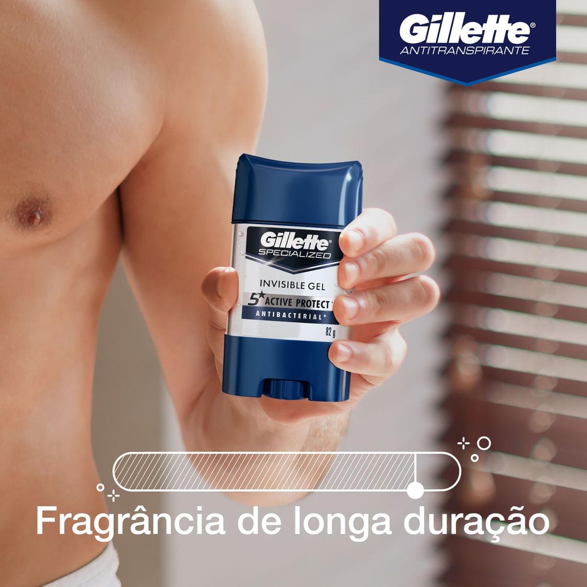 Desodorante Antitranspirante Gillette Specialized Antibacterial Gel Stick 82g — imagem 2 | Drogaria Taveira