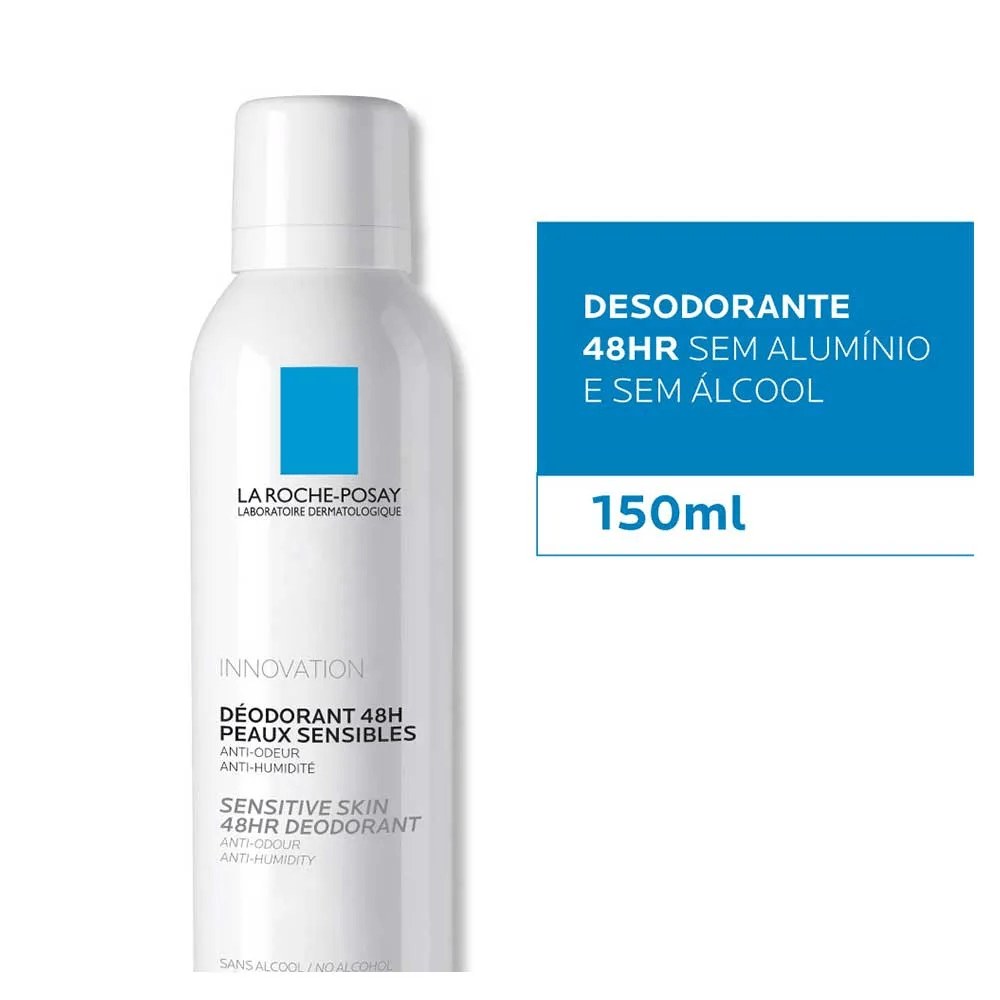 Desodorante Antitranspirante La Roche-Posay Innovation Peles Sensíveis 48h Aerossol 150ml — imagem 2 | Drogaria Taveira