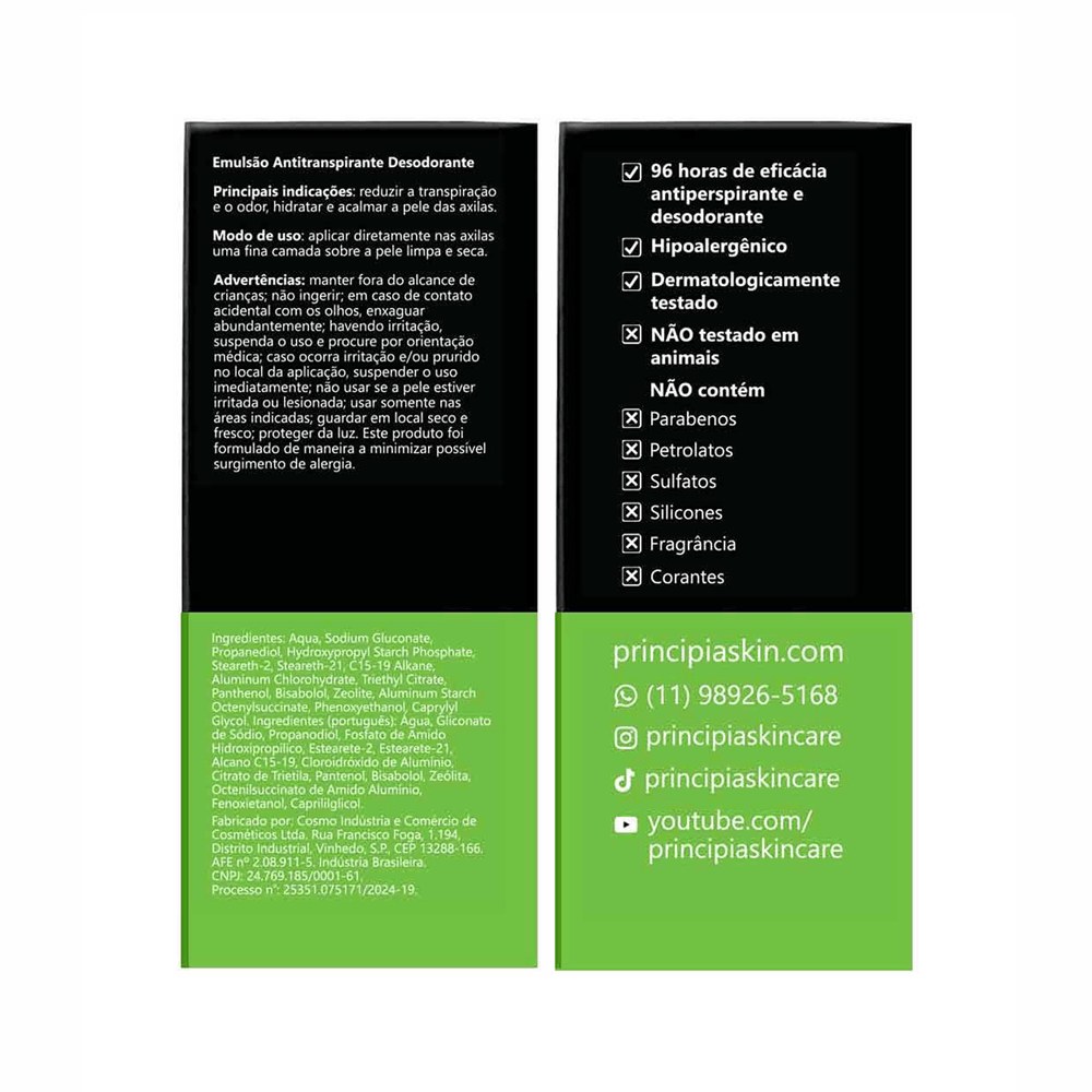 Desodorante Antitranspirante Principia AD-03 Creme 70ml — imagem 2 | Drogaria Taveira
