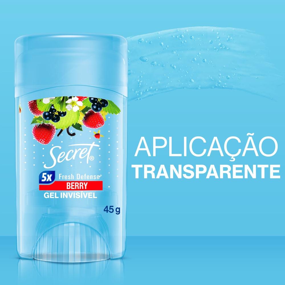 Desodorante Antitranspirante Secret Berry Gel Stick 45g — imagem 2 | Drogaria Taveira