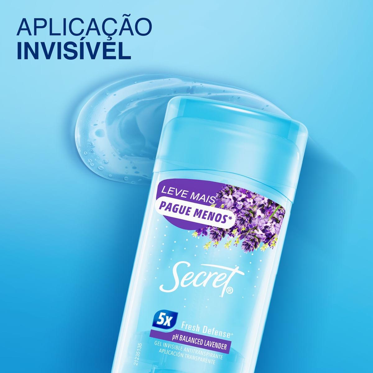 Desodorante Antitranspirante Secret Gel Lavender 73g — imagem 2 | Drogaria Taveira
