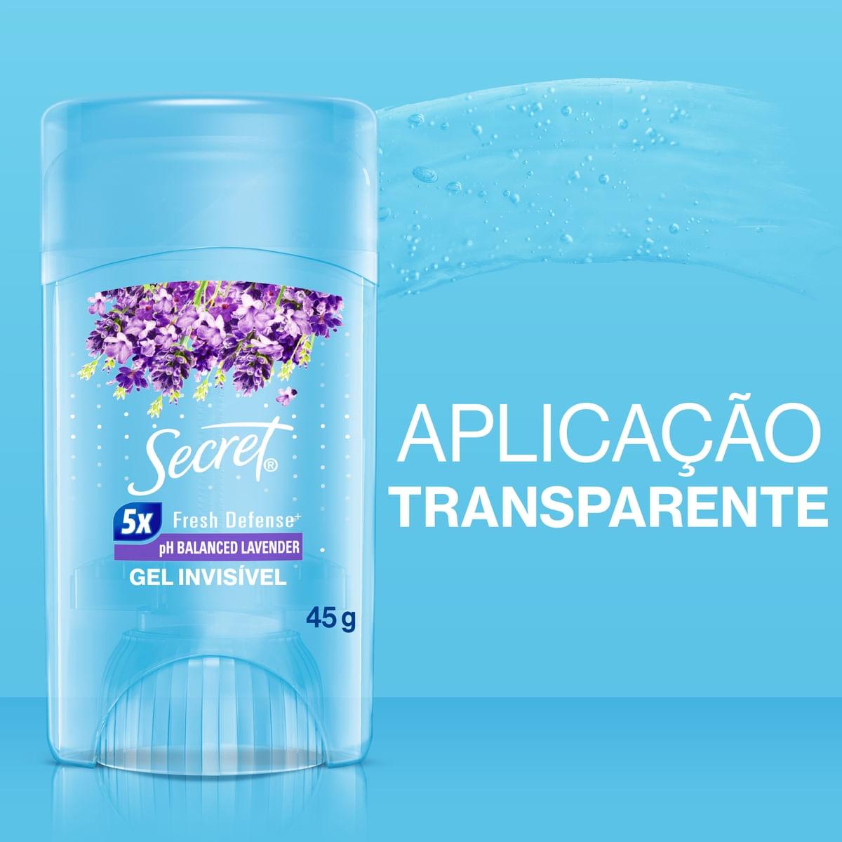 Desodorante Antitranspirante Secret pH Balanceado Lavanda Gel Stick  45g — imagem 2 | Drogaria Taveira