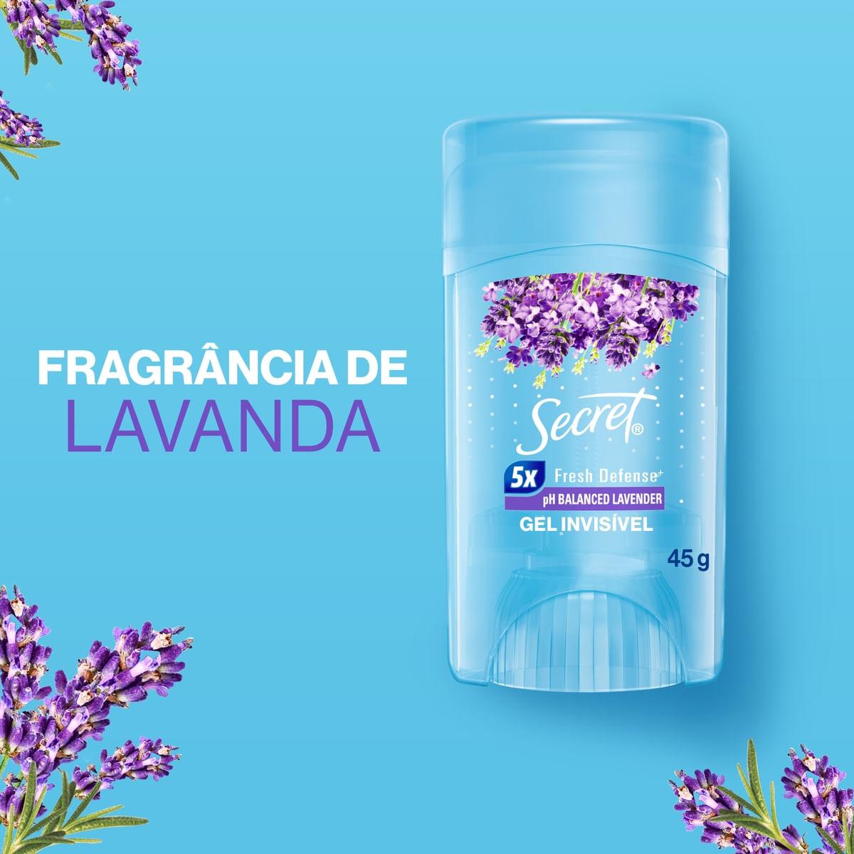 Desodorante Antitranspirante Secret pH Balanceado Lavanda Gel Stick  45g — imagem 4 | Drogaria Taveira