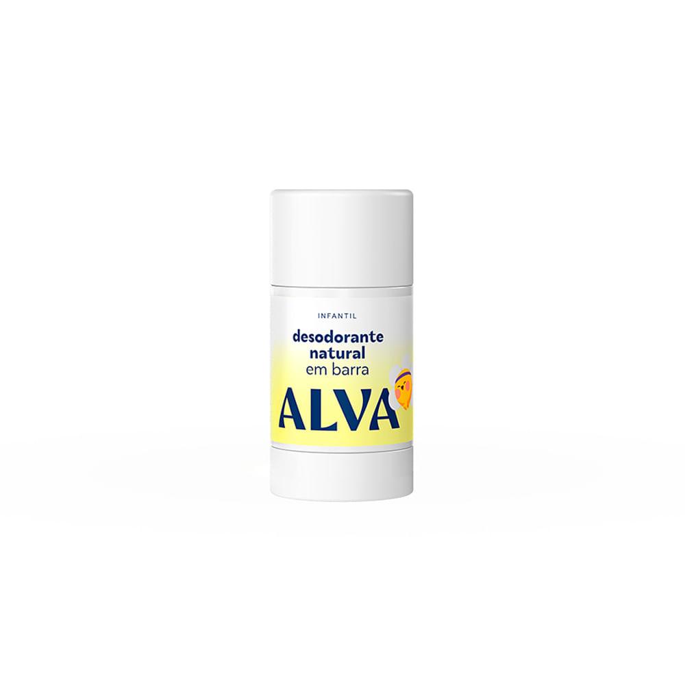Desodorante Infantil Alva Natural Em Barra Natural 12h  33g — Alva | Drogaria Taveira