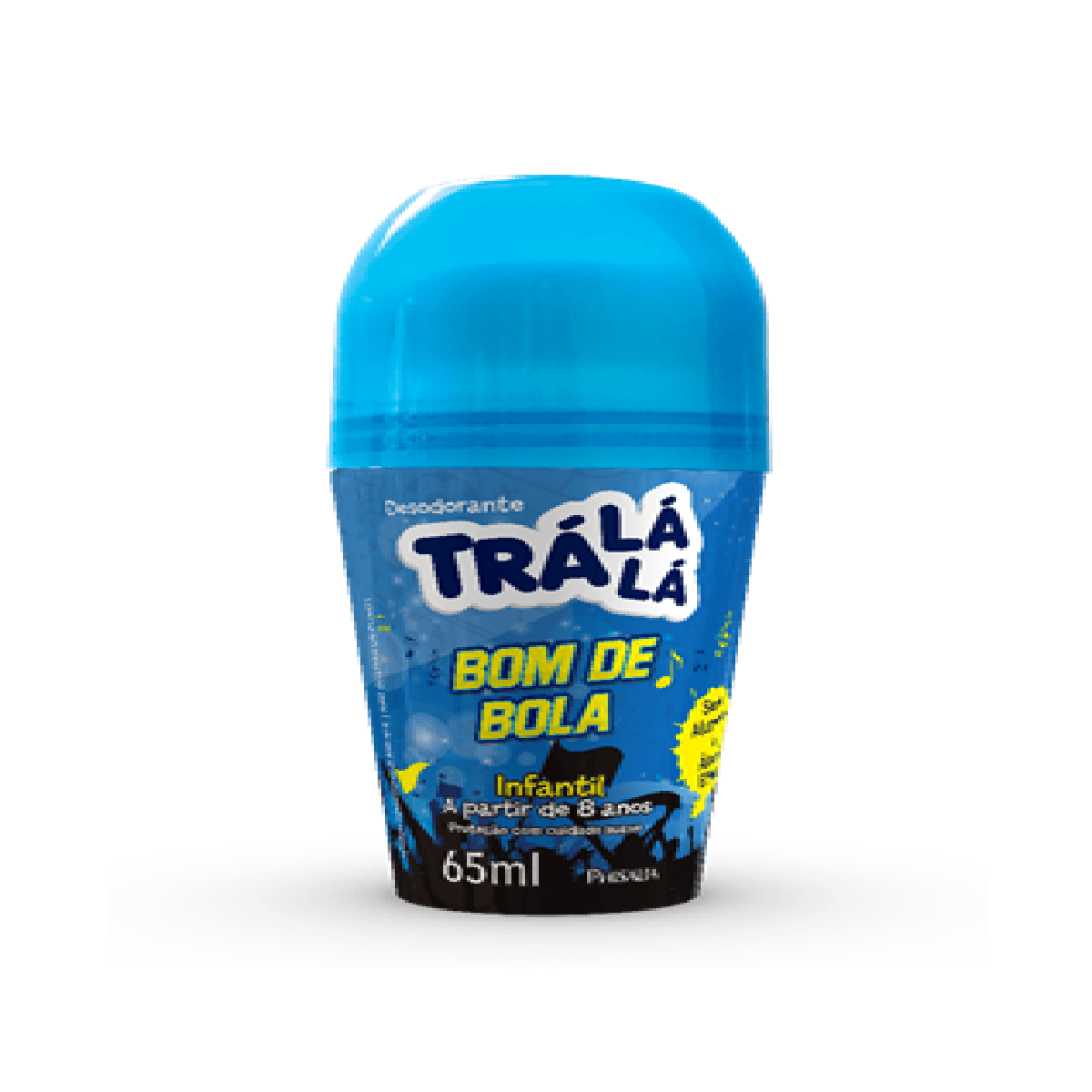 Desodorante Infantil Trá Lá Lá Bom de Bola +8anos Roll-On 65ml — Tralala | Drogaria Taveira
